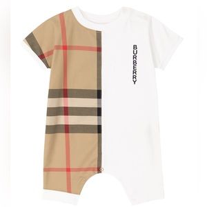 Baby Vintage Check cotton jersey bodysuit